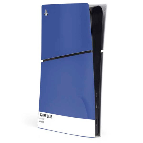 Azure Blue PS5 Slim Digital Edition Console Skin